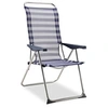 Image de Chaise Fixe 5 Positions Appui Anatomique Bleu / Blanc.