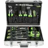 Image de Jbm Mallette à Outils En Aluminium Avec Douilles 1/2'' Zinguées 108 Pièces