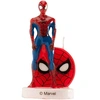 Image de Spiderman 346205 Bougie Figurine 3D, Cire, Multicolore, 5 x 2 x 8 cm