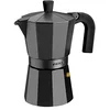 Image de Monix Vitro Noir | Cafetière de 12 Tasses Noire, Fabriquée en Aluminium, Compatible Toutes Sources de Chaleur Sauf Induction en occasion ou reconditionné