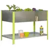 Image de - Jardinière galva/vert 140L avec étagère - UrbanGarden Top 850x900x600 Galva S