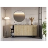 Image de Buffet bas GM Cequoia 170 cm 3 portes 3 niches chêne/noir
