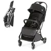 Image de Asalvo HITO Poussette pour bébé, confortable, ultra légère, sûre, capote avec fenêtre et frein arrière, maniable, pliable compact, charge maximale 24 kg, noir en occasion ou reconditionné