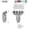 Image de Catalyseur As 21729 Opel;Vauxhall