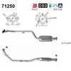 Image de Catalyseur As 71250 Mercedes-Benz