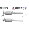 Image de Filtre À Particules / À Suie, Échappement Fd1037q As As Fd1037q Mercedes-Benz