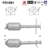 Image de Filtre À Particules / À Suie, Échappement Fd1061 As As Fd1061 Ford