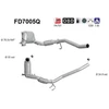 Image de Filtre À Particules / À Suie, Échappement Fd7005q As As Fd7005q Audi;Seat;Skoda;Volkswagen