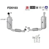 Image de Filtre À Particules / À Suie, Échappement Fd5103 As As Fd5103 Ford