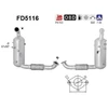 Image de Filtre À Particules / À Suie, Échappement Fd5116 As As Fd5116 Ford