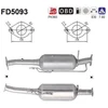 Image de Filtre À Particules / À Suie, Échappement Fd5093 As As Fd5093 Ford