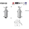 Image de Filtre À Particules / À Suie, Échappement Fd5122 As As Fd5122 Alfa Romeo;Dodge;Fiat;Jeep;Lancia;Suzuki