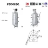 Image de Filtre À Particules / À Suie, Échappement Fd5062q As As Fd5062q Chevrolet;Opel;Vauxhall