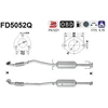 Image de Filtre À Particules / À Suie, Échappement Fd5052q As As Fd5052q Opel;Vauxhall