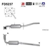Image de Filtre À Particules Diesel, Système D'Échappement Fd5237 As As Fd5237 Ford