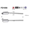 Image de Filtre À Particules Diesel, Système D'Échappement Fd1058 As As Fd1058 Mercedes-Benz