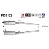 Image de Filtre À Particules Diesel, Système D'Échappement Fd5128 As As Fd5128 Mercedes-Benz