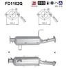 Image de Filtre À Particules, Système D'Échappement Fd1102q As As Fd1102q Mitsubishi