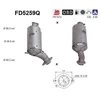 Image de Filtre À Particules, Système D'Échappement Fd5259q As As Fd5259q Toyota