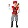 Image de déguisement pirate caraïbes enfant - 3/4 ans - rouge - 206106