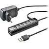 Image de IHUB7 TINY - Concentrateur (hub) - avec adaptateur de courant - 7 x USB 2.0 - de bureau