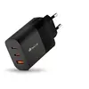 Image de - Adaptateur secteur - pour ordinateurs portables/tablettes/téléphones - 65 Watt - 3.25 A - PD/PPS, QC 3.0 - 3 connecteurs de sortie (2 x USB-C, USB