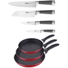 Image de San Ignacio Pk358 Ensemble Casseroles Et Couteaux 16x20x24 Cm 7 Unités One Size