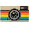 Image de - Paillasson déco en fibres de coco 70 x 40 cm Retro camera
