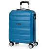 Image de ITACA - Valise Cabine 55x40x20 Rigide légère à Roulette 4 Roues pivotantes avec Cadenas à Combinaison. Bagage idéal pour Voyager en Avion Petite, compacte, Compatible avec Ryanair, Bleu en occasion ou reconditionné