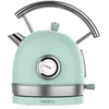 Image de Cecotec Bouilloire électrique ThermoSense 420 Light Green. Capacité de 1,8 litres, 2200 W, compteur de température, base 360°, acier inoxydable, style vintage, vert en occasion ou reconditionné