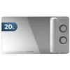 Image de Cecotec Micro-ondes ProClean 3060 Gray Mirror. Capacité de 20 L, Revêtement Ready2Clean, 700 W de Puissance, 6 Niveaux de Fonctionnement, Minuterie 30 minutes, Finition Argenté. en occasion ou reconditionné