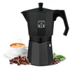Image de Cecotec Cafetière italienne Cumbia Mokclassic 1200 Black, 600ml, Aluminium, Capacité pour 12 tasses de café de couleur noire, adaptée à tous cuisinières et facile à nettoyer, compatible lave-vaisselle en occasion ou reconditionné