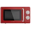 Image de Micro-Ondes Mécanique Proclean 3010 Rouge Rétro 20 L. 700 W sur 6 Niveaux, Minuterie jusqu'à 30 Minutes, Mode Décongélation, Design Vintage en Rouge,