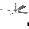 Image de Cecotec Ventilateur de plafond avec télécommande, minuterie et lumière LED EnergySilence Aero 570, 60 W, 132 cm de diamètre, 4 pales, 3 vitesses, fonction hiver, design en acier en occasion ou reconditionné