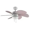 Image de Ventilateur de plafond EnergySilence 3600 Vision Purple Lilas, Lampe, 92cm diamètre