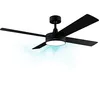 Image de Cecotec Ventilateur de Plafond EnergySilence Aero 5200 Line, Télécommande, Minuterie, Éclairage LED, 60 W, Moteur en Cuivre, 52", 4 Pales, 3 Vitesses, Fonction Hiver en occasion ou reconditionné