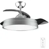 Image de Cecotec Ventilateur de Plafond EnergySilence Aero 4280 Invisible Steel, Pales Rétractables, Lampe, Minuterie, 3 Tons de Lumière et Fonction Été-Hiver, 40 W, Diamètre 106 cm, Gris Acier en occasion ou reconditionné