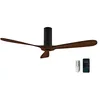 Image de Cecotec Ventilateur de Plafond EnergySilence Aero 5500 Black Aqua Connecté, Télécommande, Wifi, 40 W, Diamètre 52", 3 Lames, Protection IP44, Mode Hiver-Été, Minuterie en occasion ou reconditionné