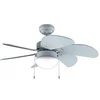 Image de Ventilateur 50W 92 cm Lampe intégrée 3 vitesses 6 pales Eté/Hiver Noir