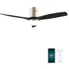 Image de Cecotec - Ventilateur de Plafond avec Lumière EnergySilence Aero 5600 Aqua GoldBlack Connected - 40 W, 6 Vitesses, Diamètre 132 cm, LED de 20 W, 3 Pales, Minuterie, Mode Été/Hiver en occasion ou reconditionné