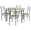 Image de Ensemble de Table et 4 chaises Lima pour Salle à Manger Chêne/Gris