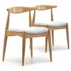 Image de Lot de 2 chaise vs venta stock interieur non empilable non pliable H. 74.5 cm en bois massif