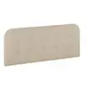 Image de Tête de lit tapissée saona 150x60 cm couleur beige, 8 cm d'épaisseur