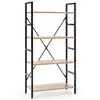 Image de Etagère bibliothèque Virginia bois 4 Etagères, pour salle à manger