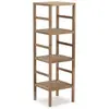 Image de Etagère Alam en bois de noyer, hauteur 117,5 cm avec 4 niveaux