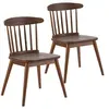 Image de Pack 2 chaises Ben en bois couleur noyer
