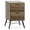 Image de Table de Chevet Clavel 2 Tiroirs Couleur Rustique