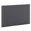 Image de Tête de lit Aura recouverte de tissu Gris Foncé 90x60 cm