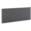 Image de Tête de lit Aura recouverte de tissu Gris Foncé 150x60 cm