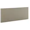 Image de Tête de lit Aura tapissée en tissu Beige 160x60 cm.